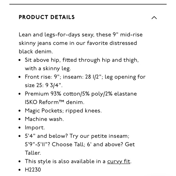 Madewell 9” Mid Rise Skinny Jeans - Picture 9 of 9